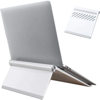 Adjustable Laptop Stand, Recliner ABS Plastic Laptop Stand Foldable Desktop Laptop Holder Ventilated Ergonomic Adjustable Compatible with 11'' -17''