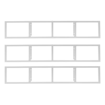 XUFOPLY 3Pcs CD Racks, 34 Inch Wall Mount Media Storage Shelf Cube Storage Media Shelf Video Games CD DVD Book Storages Shelves for Bedroom Living Room Game Room Furniture (White, 3PCS)