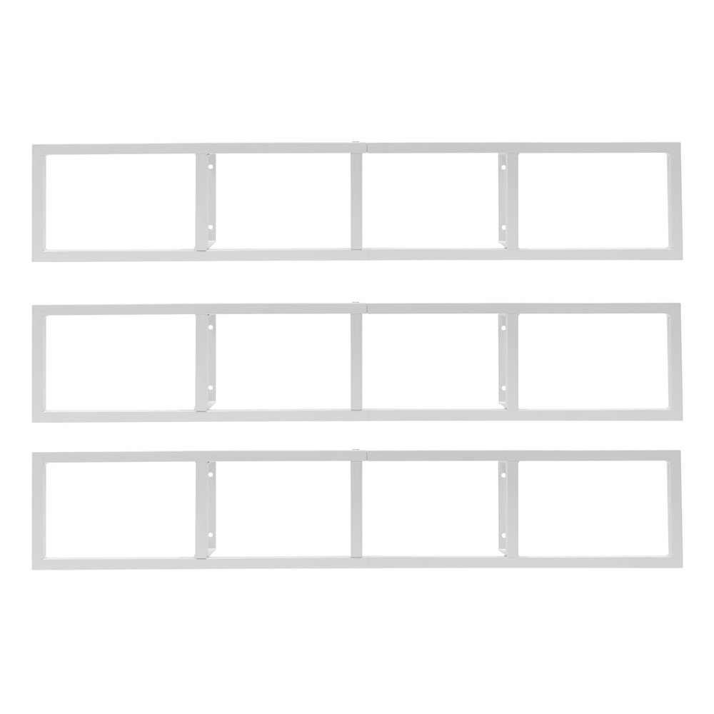 XUFOPLY 3Pcs CD Racks, 34 Inch Wall Mount Media Storage Shelf Cube Storage Media Shelf Video Games CD DVD Book Storages Shelves for Bedroom Living Room Game Room Furniture (White, 3PCS)