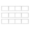 XUFOPLY 3Pcs CD Racks, 34 Inch Wall Mount Media Storage Shelf Cube Storage Media Shelf Video Games CD DVD Book Storages Shelves for Bedroom Living Room Game Room Furniture (White, 3PCS) view 1