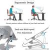 Adjustable Laptop Stand, Recliner Foldable Laptop Holder Portable Computer Stand Aluminum Laptop Riser with Non-Slip Silicone Two-axis Free Adjustment Design, Compatible with 11'' -17''(#2) view 3