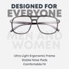 Prospek SHADOW Blue Light Blocking Glasses - Clear Lens for Office & Meetings - Daytime Computer Gaming Eyewear 9am-6pm - Reduce Eye Strain Headaches - Professional Style for Men Women view 4