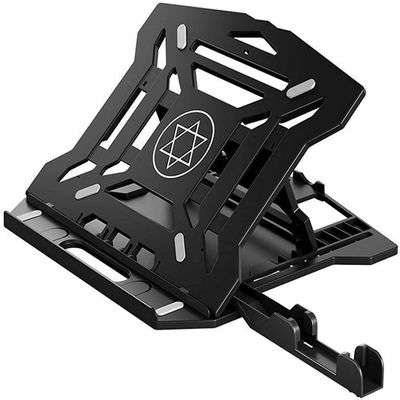 Adjustable Laptop Stand, Recliner Portable Foldable Laptop Riser ABS Plastic Ventilated Laptop Stand with 8 Angles Height Compatible with 11'' -17'' Notebook,