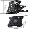 Adjustable Laptop Stand, Recliner Portable Foldable Laptop Riser ABS Plastic Ventilated Laptop Stand with 8 Angles Height Compatible with 11'' -17'' Notebook, view 2