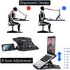 Adjustable Laptop Stand, Recliner Portable Foldable Laptop Riser ABS Plastic Ventilated Laptop Stand with 8 Angles Height Compatible with 11'' -17'' Notebook, view 3