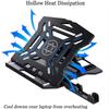 Adjustable Laptop Stand, Recliner Portable Foldable Laptop Riser ABS Plastic Ventilated Laptop Stand with 8 Angles Height Compatible with 11'' -17'' Notebook, view 4