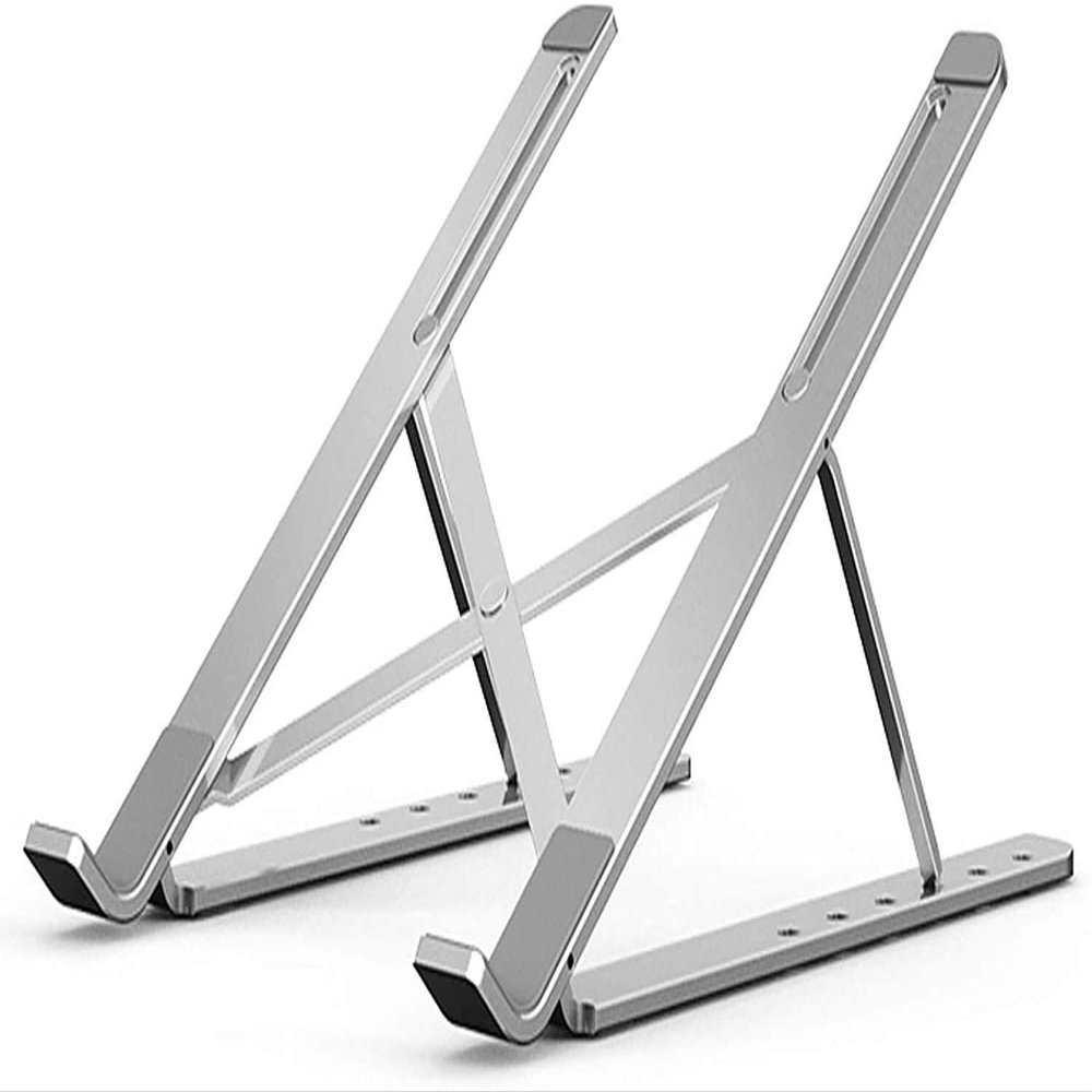 Adjustable Laptop Stand, Recliner Adjustable Computer Stand Aluminum Desktop Laptop Holder with Non-Slip Silicone Collapsible Ergonomic, Compatible with 11'' -17''(#1)