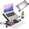 CYANGBO Adjustable Laptop Stand, Recliner Foldable Computer Holder Stand Adjustable Ergonomic Aluminum Alloy Laptop Riser with Density Board Baffle Ventilated for Tablets MacBook Pro IPad view 1