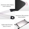 CYANGBO Adjustable Laptop Stand, Recliner Foldable Computer Holder Stand Adjustable Ergonomic Aluminum Alloy Laptop Riser with Density Board Baffle Ventilated for Tablets MacBook Pro IPad view 4