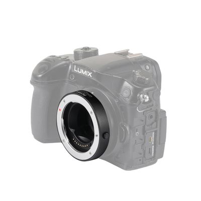 4/3-M4/3 Lens Adapter, Electronic Lens Auto Focus Adapter Compatible with OLY-mpus/Pa-nasonic 4/3 Len to M4/3 Micro Camera (Black)