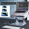 Adjustable Laptop Stand, Recliner Foldable Laptop Holder Portable Computer Stand Aluminum Laptop Riser with Non-Slip Silicone Two-axis Free Adjustment Design, Compatible with 11'' -17''(#1) view 4
