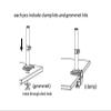 UUJHIKXD H180 22"-32" Dual Monitor Desk Stand Arm Gas Spring Full Motion LCD TV Mount 2-12kg Double Arm Clamp Bracket(H160) view 3