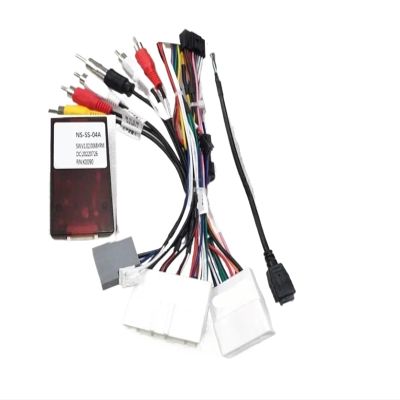 16 PIN Wiring Harness CANBUS Compatible for Nissan Murano 15-18 X-Trail Teana 14-17 Bluebird SYLPHY with 360 Camera Right Hand Drive