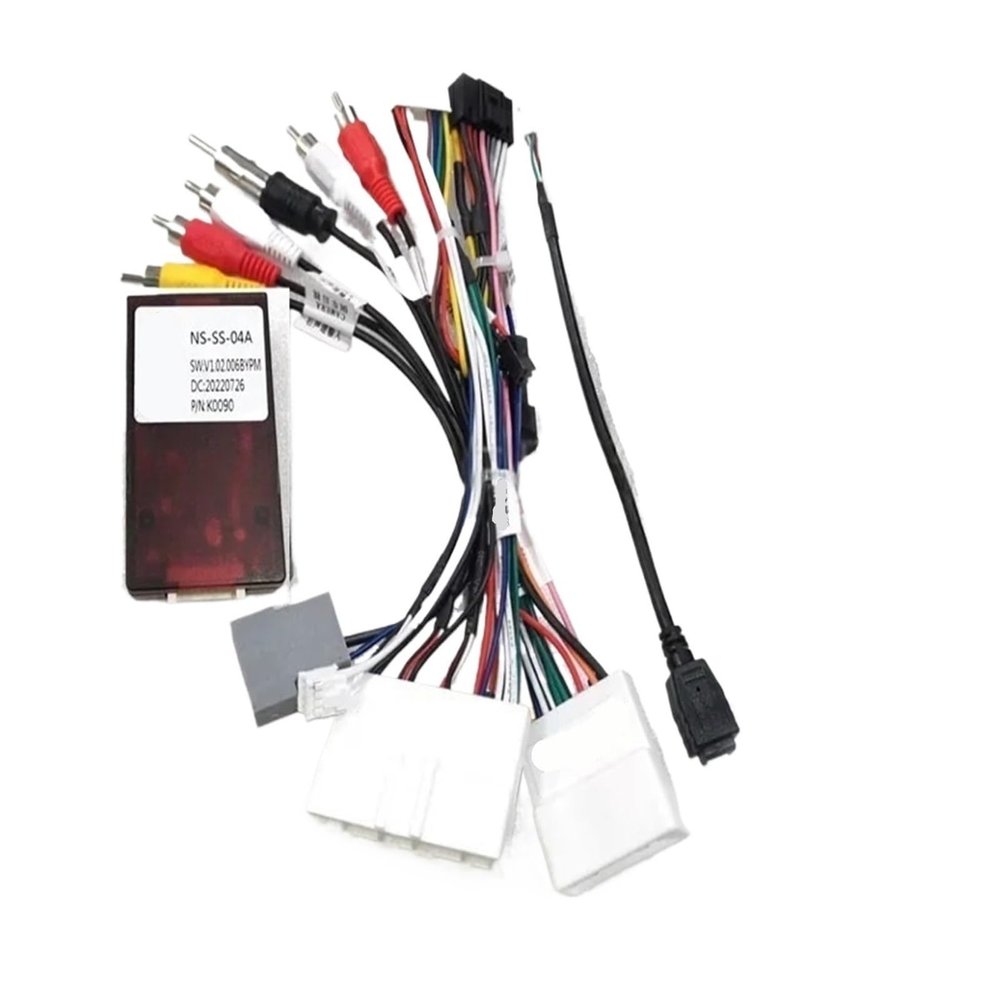 16 PIN Wiring Harness CANBUS Compatible for Nissan Murano 15-18 X-Trail Teana 14-17 Bluebird SYLPHY with 360 Camera Right Hand Drive