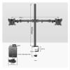 UUJHIKXD 400mm DL-T902-240 Desktop Stand Full Motion 360 Degree Steel Monitor Stand 10"-27" Clip Base Monitor Mount Arm Load 12kg(With grommet base-01) view 3