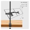 UUJHIKXD 400mm DL-T902-240 Desktop Stand Full Motion 360 Degree Steel Monitor Stand 10"-27" Clip Base Monitor Mount Arm Load 12kg(With grommet base-01) view 4