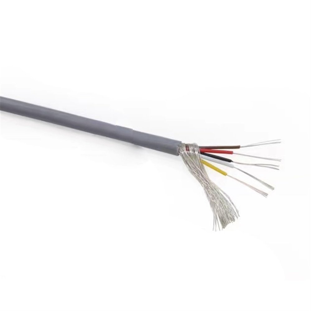 ACFFVBW Coiled Extension Cord, 1 Meter UL2547 PVC Shielded Headphone Cable 2-8 Cores 18-30 AWG Tinned Copper(20 Awg,5Cores)