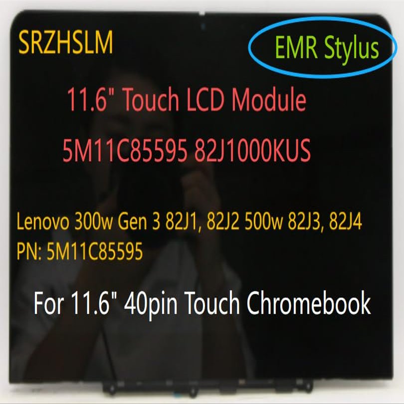 11.6" LCD Screen for Lenovo 300w Gen 3 HD Touch IPS 250 Nit 5M11C85595 82J1000KUS