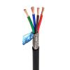 ACFFVBW Coiled Extension Cord, Double Layer Shielded Cable Pack of Multiple Cores 18-26 AWG 2-24 Core Pure Copper PVC Sheath(4cores,22AWG 0.3mm 5meter) view 1