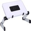 Adjustable Laptop Stand, Recliner Aluminum Cooling Notebook Riser Laptop Mount Computer Holder Portable Laptop Stand with Non-Slip Density Board Baffle Compatible with 11'' -17''(White) view 1