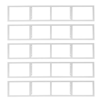 XUFOPLY 5Pcs CD Racks, 34 Inch Wall Mount Media Storage Shelf Cube Storage Media Shelf Video Games CD DVD Book Storages Shelves for Bedroom Living Room Game Room Furniture (White, 5PCS)