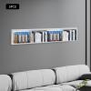 XUFOPLY 5Pcs CD Racks, 34 Inch Wall Mount Media Storage Shelf Cube Storage Media Shelf Video Games CD DVD Book Storages Shelves for Bedroom Living Room Game Room Furniture (White, 5PCS) view 4