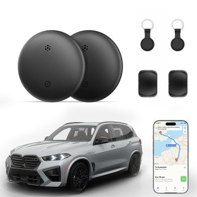 2 Pack GPS Tracker for Vehicles, Works with Android & iOS Apple Find My, No Monthly Fee or Subscription, Hidden Magnetic Car Tracking Device, Mini Smart Tags Finder for Kids, Dogs, Keys, Luggage