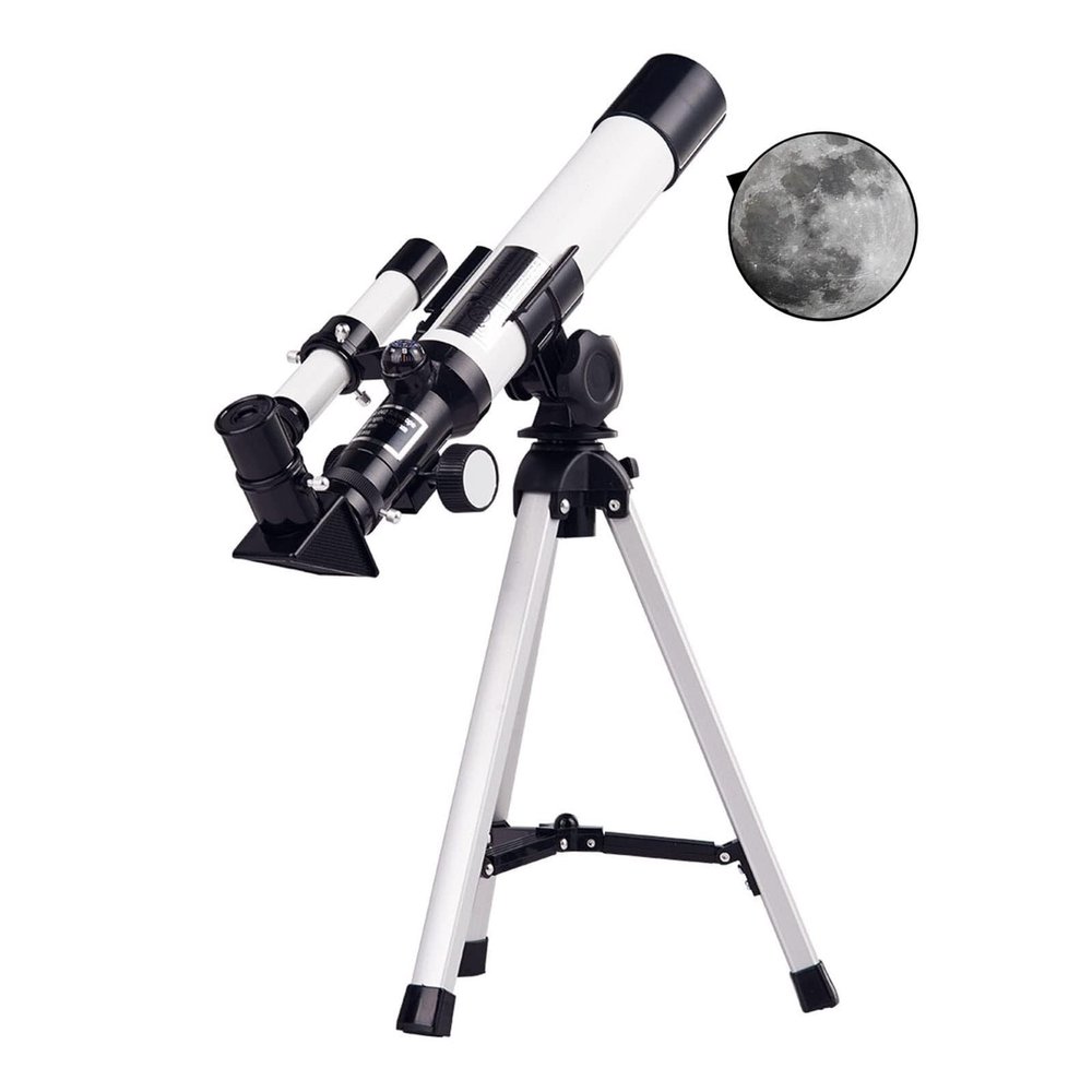 Astronomical Refracting Telescope for Kids Beginners, Portable Travel Telescope with Tripod for Moon Viewing