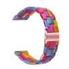 Resin Replacement Band Compatible with Garmin Forerunner 265/255/Vivoactive 4/Venu 3/Venu 2 Smart Watch, Lightweight Comfortable Wrist Strap with Premium Stainless Steel Buckle (Rainbow) view 1