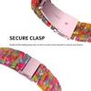 Resin Replacement Band Compatible with Garmin Forerunner 265/255/Vivoactive 4/Venu 3/Venu 2 Smart Watch, Lightweight Comfortable Wrist Strap with Premium Stainless Steel Buckle (Rainbow) view 3