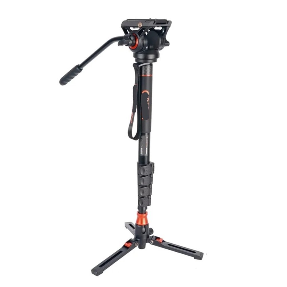 RHNLMGKL DK327Q5S Professional Camera Monopod Hydraulic Oil Head with Tripod Bracket
