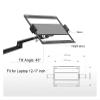 NZXEDVHU OL-3L PRO Aluminum Height Adjustment Desktop 17-32 Inch Monitor Mounting Gas Spring Arm + 12-17 Inch Laptop Stand Full Movement(OL-3L-PRO-B) view 4