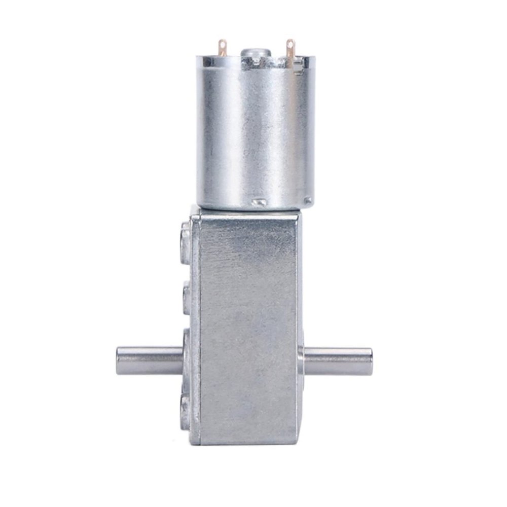 1pcs High Torque 6-24V DC Geared Motor 6-375RPM with Precision Gearbox for Robotics and Automation(6rpm 6v)