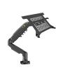 HFFFXRCY F80 + FP-2 Full Motion 360 Swivel Pivot 2-9kg Gas Spring Arm 10"-17" Laptop Tray Desk Stand Clamp 10-90mm Grommet Hole(Black) view 1