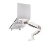 HFFFXRCY F80 + FP-2 Full Motion 360 Swivel Pivot 2-9kg Gas Spring Arm 10"-17" Laptop Tray Desk Stand Clamp 10-90mm Grommet Hole(Black) view 2