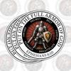 (3 Pcs) Full Armor of God Sticker  Ephesians 6:10 Christian Knight Bible Verse Vinyl Decal Waterproof for Laptop, Tumbler, Bible Case (2-6 Inch) (Normal, 6x6 Inch) view 1