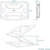 Adjustable Laptop Stand, Recliner Desktop Laptop Holder Aluminium Computer Stand Adjustable Height Angle Collapsible Ergonomic Compatible with 11'' -17'' Notebook view 2
