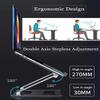 Adjustable Laptop Stand, Recliner Desktop Laptop Holder Aluminium Computer Stand Adjustable Height Angle Collapsible Ergonomic Compatible with 11'' -17'' Notebook view 3