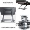 Adjustable Laptop Stand, Recliner Desktop Laptop Holder Aluminium Computer Stand Adjustable Height Angle Collapsible Ergonomic Compatible with 11'' -17'' Notebook view 4