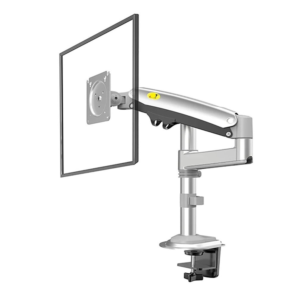 UUJHIKXD H100 Gas Spring 22-35 Inch LCD LED Monitor Stand Arm Fully Dynamic Desktop Ergonomic Monitor TV Mounting Bracket Load 2-12 kg(Silver)