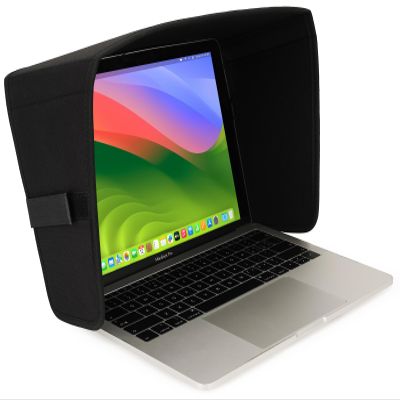 TT TYTX Laptop Sun Shade for Outdoor Work, Light Weight Computer Privacy Hood & Glare Shield, Foldable Shield Cover, L(Most 15-16" Laptop)