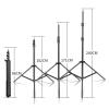 2/2.4/2.8M Tripod Selfie Stick Adjustable Light Stand 1/4 Screw Head(Alloy 280cm) view 3