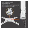 White Projector Stand Suitable for Flat or sloped Ceilings, Height Adjustable and Retractable in Length view 2