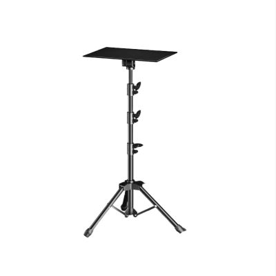90/125/145CM Projector Tripod with Tray Laptop Tripod Adjustable Height with Hose Clamp(90CM)
