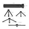 Mini Metal Tripod Aluminum Alloy Desktop Stand with 1/4 Inch Screw view 2