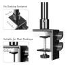 C Tripod Clamp Desk Light Stand with 1/4" Ball Head Desktop Fixed Ring Light Adjustable Desk Stand(No Ball Head) view 2