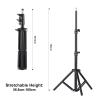 Projector Tripod Retractable Stand Aluminum Alloy Portable Stand 1/4 Inch Interface Adjustable Height view 2