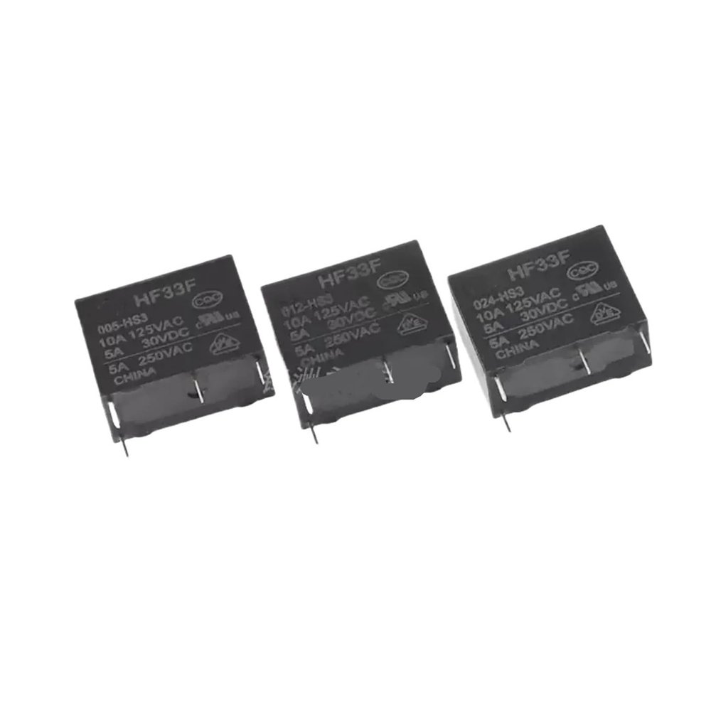 10PCS/lot Power s JZC-33F HF33F-005-HS3 HF33F-012-HS3 HF33F-024-HS3 5A 250VAC 4PIN HF33F-005-ZS3 HF33F-012-ZS3 HF33F-024-ZS3 5PI(HF33F-012-ZS3)