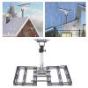 Ceiling Mount Mount Satellite Bracket 360 Degree Rotation 160 Tilt Adjustment No Drilling Installation Stainless Steel Antenna Mount for Mini view 4