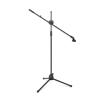 Flexible Stage Microphone Stand Tripod Floor Standing Microphone Stand Stand Up to 190cm Black view 1